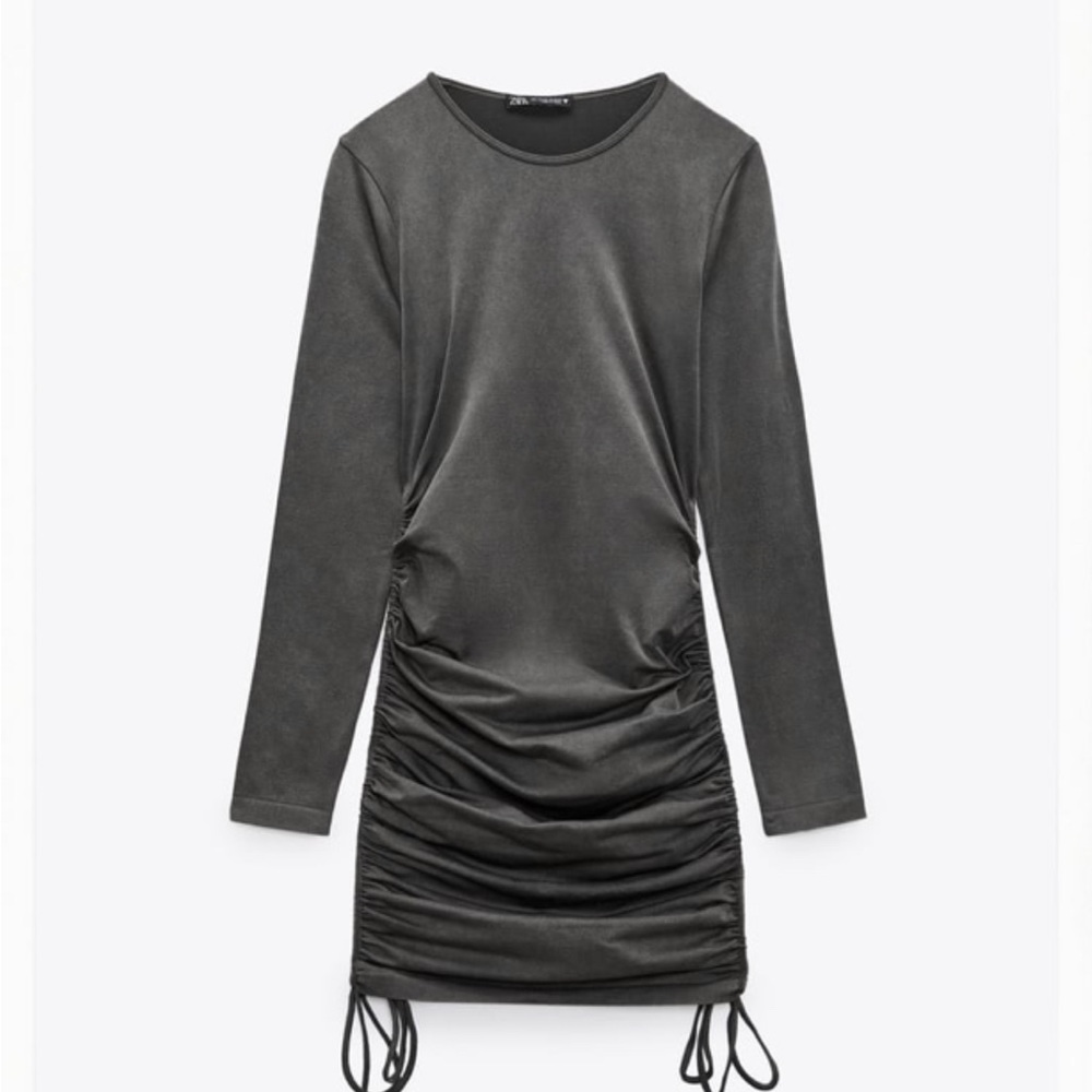 NWT Zara Seamless Dress Anthrocite Grey XS